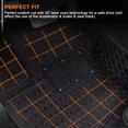 thumbnail image 2 of Car Floor Mats Custom Fit for BMW X3 2018-2023 Luxury All Surround Pu Leather Liner Carpets 1st and 2nd Row Full Set Black, 2 of 8