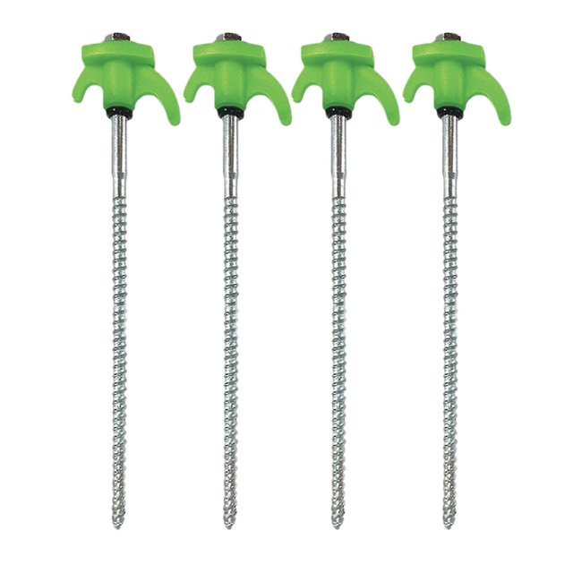 4/8pcs Glowing Tent Nail With Threaded Heavy Duty Windproof Ground Nail Outdoor Equipment