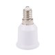 thumbnail image 3 of Adaptador de 6 casquillos E14 a E26 E27 para lámpara de araña, convertidor de casquillo E14 a casquillo mediano, adaptador de base de lámpara incandescente, 3 of 8
