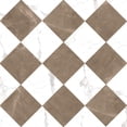 thumbnail image 4 of The Tile Life Windsor Checkerboard 12" x 12" Bronze & Calacatta Matte Porcelain Tile Case of 32, 4 of 8