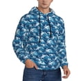 thumbnail image 2 of Salouo Sea Water Wave Pattern Men's Fall Hoodie Sweatshirt,Sport Hoodie with Pockets for Men Pullover Casual Hooded Sweatshirt-XX-Large, 2 of 7