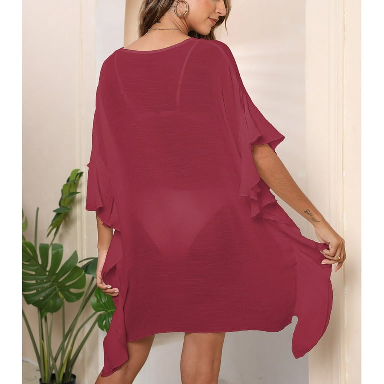 white christmas dresses Summer Beach Kaftan Dress for Women main image 1