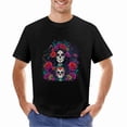 thumbnail image 2 of Graffiti Sugar Skull Day Of The Dead Katrina Graphic T-shirt Top Mexican Graffiti Tee, 2 of 4
