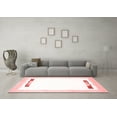 thumbnail image 3 of Ahgly Company Indoor Round Solid Red Modern Area Rugs, 6' Round, 3 of 4