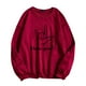 thumbnail image 1 of Gibobby Sudaderas para mujer Mujer Día de San Valentín Impresión parcial Casual Jogging Cuello redondo Manga larga Pareja Sudadera (Rojo, L), 1 of 4