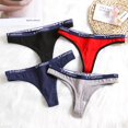 thumbnail image 2 of TrowBridge-tangas con letras para mujer, bragas simples, ropa interior deportiva de algodón, lencería Sexy, cómoda, calzoncillos, 2 of 3