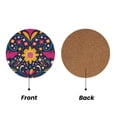 thumbnail image 2 of Xecao Cinco De Mayo Floral for MDF Cork Coaster 4 Pcs,Drink Coasters,Suit for House Warming Gifts New Home ,Coffee Table Decor-Round Shape, 2 of 7