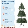 thumbnail image 4 of Garvee pre - lit christmas wreath con lighted bow: ideal para decoration para indoor y outdoor holiday parties, 4 of 7