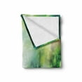 thumbnail image 2 of World Soft Flannel Fleece Blanket, Globe on Fresh Green Grass Morning in Forest Natural Reflection Environment Ecology, Cozy Plush for Indoor and Outdoor Use, 60" x 80", Green Yellow, by Ambesonne, 2 of 6