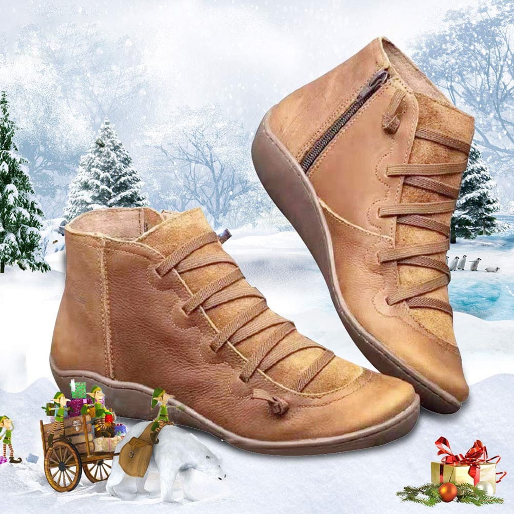 Bottes vintage à lacets femme sale