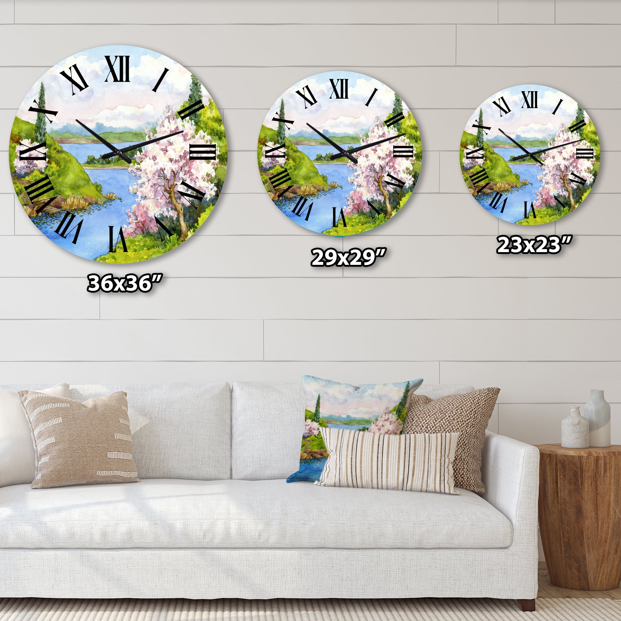 Designart 1 in Traditional Wall Clock