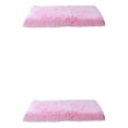 thumbnail image 2 of Dalazy Suitable For All Breeds Dog Bed Easy To Clean Durable Pet Cushion Polyester Pet Mat Value For Money pink white S 40*30*5cm 2Set, 2 of 6
