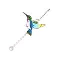 thumbnail image 1 of Moyic Ventana colgante colibrí Suncatcher cristal ventana pájaro Panel jardín decoración regalo para amantes de las aves Decoración del hogar Azul + caja de cartón corrugado Moyic HA040703-01, 1 of 6