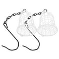 thumbnail image 2 of 2 comederos de colibrí para jardín, de metal, para exteriores, bandeja colgante para comida de pájaros, para decoración de patio trasero., 2 of 7