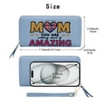 thumbnail image 2 of GEEAD Slim Long Wallet with Zipper Closure Spacious Everyday Wallet for Women Amazing Heart Mom Eyecatching Accessory Suitable for Women and Men, 2 of 10