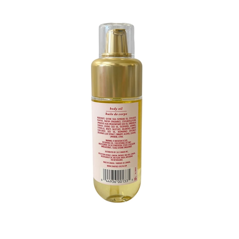 Crabtree & Evelyn Evelyn Rose Body Oil 120ml 4 fl oz - Walmart.com