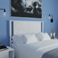 thumbnail image 3 of Christian Queen Size Headboard, Rustic, Solid Wood Bedroom Furniture, White, 3 of 11