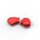 thumbnail image 1 of Par de mini guantes para estilizar alimentos Clip cocina plástico sello Clip Snack sello Clip (rojo), 1 of 5