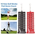 thumbnail image 2 of 18 Trous Putt de Course de Golf Indicateur de Score de Golf avec Porte-Clés Accessoires d'Entraînement de Golf Compétition Noir, 2 of 6