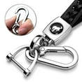 thumbnail image 2 of Ford Bronco in Black Braided Rope Style Genuine Black Leather Key Chain, 2 of 7