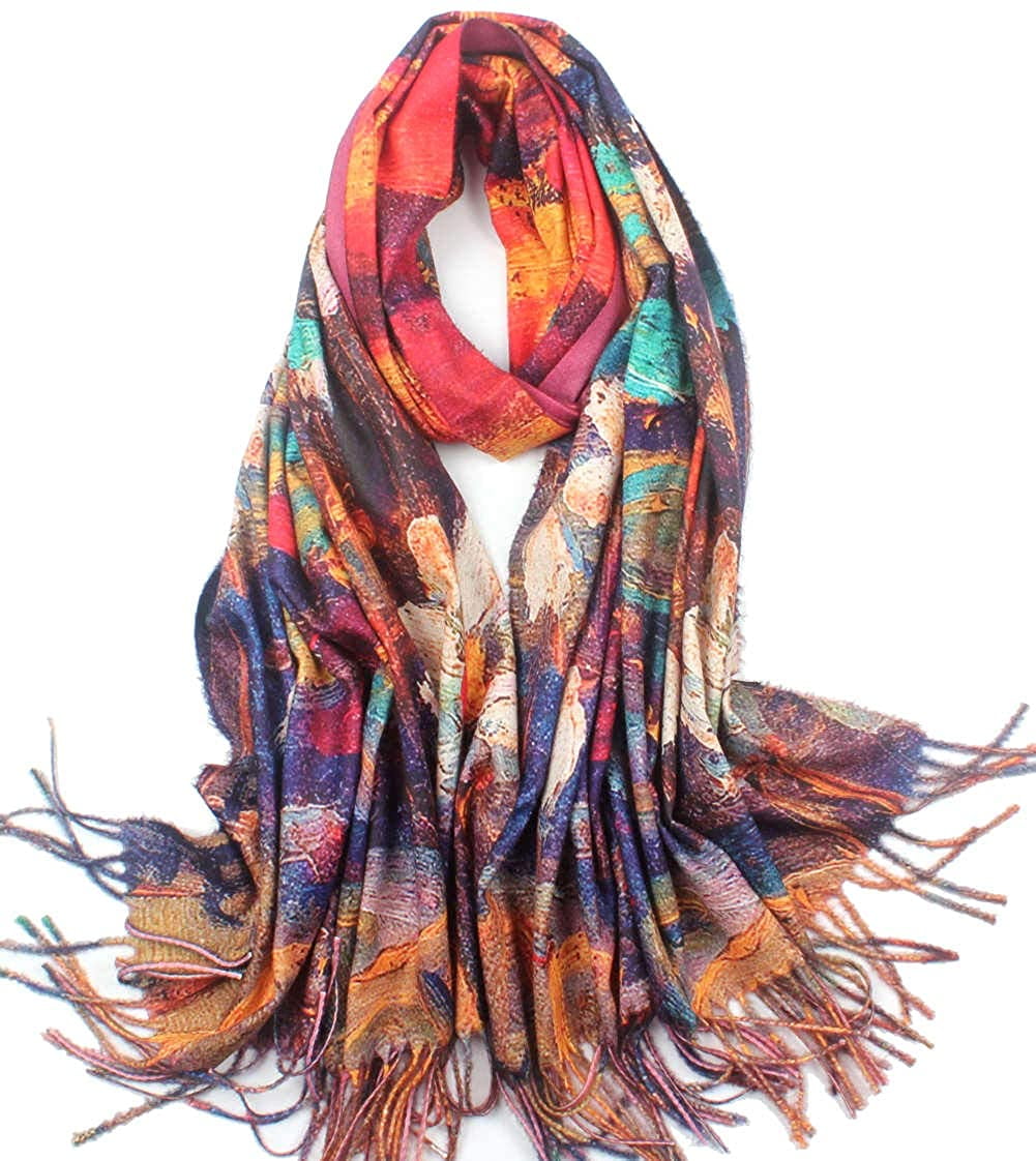 pink and grey large heart scarf scarves shawl throw wrap present gift free bag 