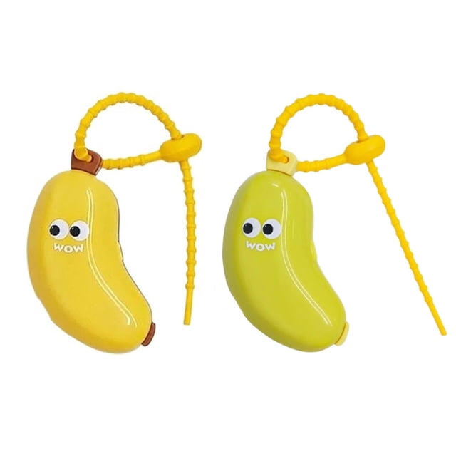 2 Pcs Protecteurs Portatifs de Capuchon de Brosse à Dents Banane pour Brosses à Dents Électroniques et Manuelles