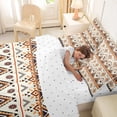 thumbnail image 5 of jejeloiu Classic Tribal 7 Pieces Full Size Bedding Sets,Traditional Print Full Size Bed in a Bag For Boys,Beige Orange,Reversible, 5 of 7