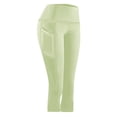 thumbnail image 4 of Bosfbaoi Yoga Capri Leggings for Women High Waisted Capri Leggings with Pockets for Women Tummy Control Yoga Pants Women, 4 of 9