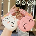 thumbnail image 3 of sweethay Monedero de moda lindo diseño especial cambio monederos conveniente Casual pequeño llavero cartera colgante llaveros almacenamiento Ropa, zapatos y accesorios Miscelánea Rosado sweethay AP014253-02, 3 of 6
