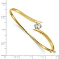 thumbnail image 2 of Primal Gold 14 Karat Two-Tone VS Diamond Hinged Bangle, 2 of 3
