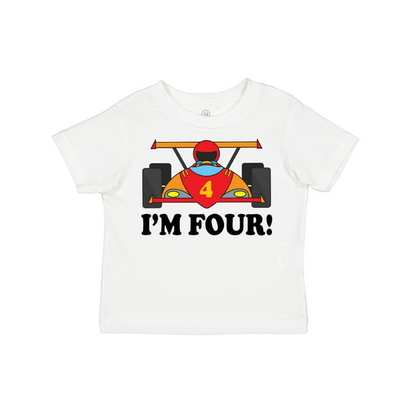Inktastic Race Car 4th Birthday Boys Toddler T-Shirt