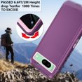 thumbnail image 5 of Asuwish Compatible with Google Pixel 8A 5G Phone Case Hybrid Rugged Shockproof Hard Protective Drop Proof Full Body Heavy Duty Mobile Cell Cover for Pixel8A A8 Women Men Purple, 5 of 8