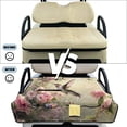 thumbnail image 6 of COEQINE Golf Cart Seat Blanket Towel, Folds Compact for Carrying, 51.2x30.3 Inch Fit for EZGO/Yamaha/Club Car, 4 Compartment Storage, Quilted Comfort Layer, Pink Green Hummingbird Floral, 6 of 8