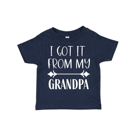 

Inktastic I Get It from My Grandpa Gift Toddler Boy or Toddler Girl T-Shirt