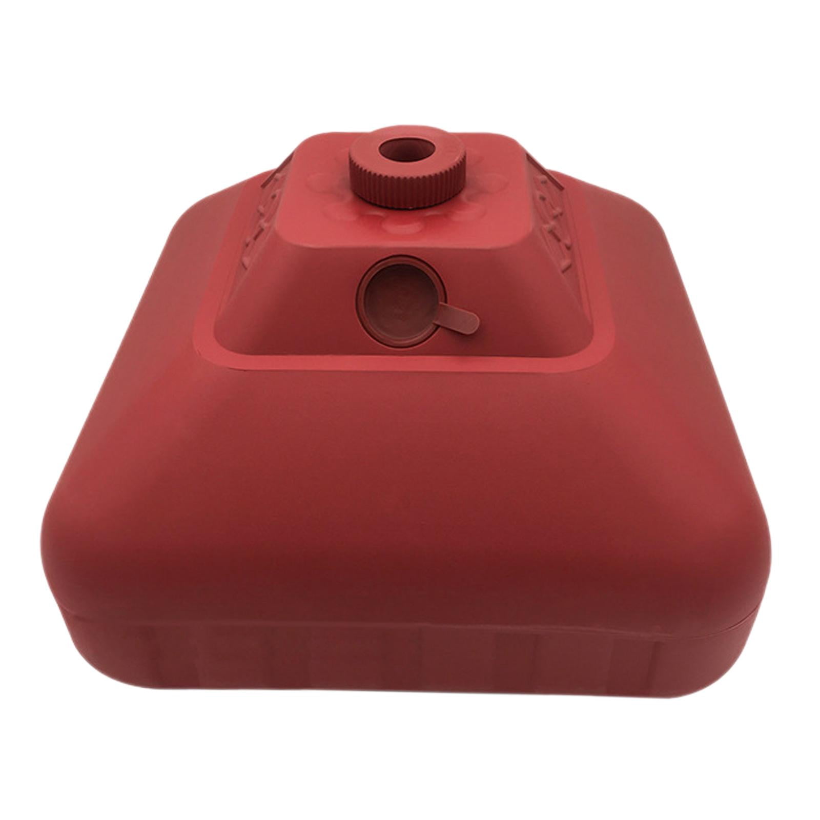 figatia Water Fillable Umbrella Base Parasol Holder, Square Patio Umbrella Holder Outdoor Umbrella Stand for Yard Lawn Beach Poolside Red