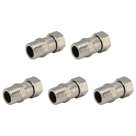 Coupleur de Tuyau, Adaptateur de Tuyau de Plomberie Standard en Acier Inoxydable Filetage Femelle pour Matériau de Construction