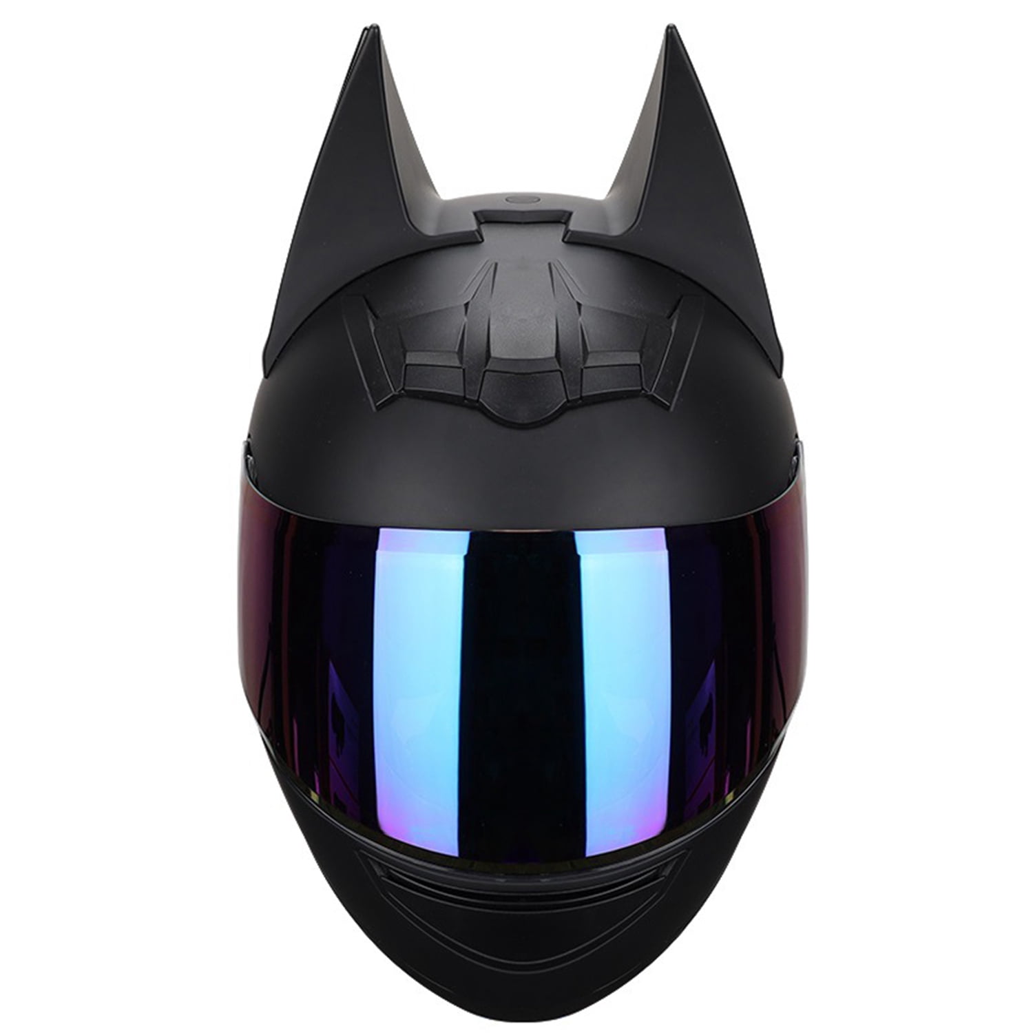Bat Ear Motorcycle Helmet, Cool and Stylish Universal Bike Helmet with Flip-Up Breathable Design, Suitable for Road Riding and Street Racing - Impact-Resistant Helmet--M