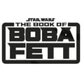 thumbnail image 2 of Men's Star Wars: The Book of Boba Fett Black Logo Pull Over Hoodie White Small, 2 of 4