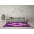 thumbnail image 3 of Ahgly Company Indoor Round Persian Purple Traditional Area Rugs, 3' Round, 3 of 4