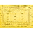 thumbnail image 1 of Ahgly Company Machine Washable Indoor Rectangle Solid Yellow Modern Area Rugs, 2' x 4', 1 of 4