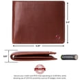 thumbnail image 4 of Alpine Swiss Connor Executive Bifold Wallet | Business Passcase for Men | Premium Leather | Dual ID Windows | RFID Blocking | Gift Box Included, 4 of 7