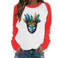 thumbnail image 3 of TaTaai Hoodies Shirts for Women Early Fall Long Sleeve Tops Vintage Graphic Outfits Tops Fashion Pullover Tees Gift, 3 of 6