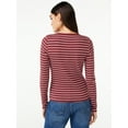 thumbnail image 6 of Free Assembly Women's Ribbed Crewneck Top with Long Sleeves, 6 of 6