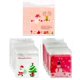 thumbnail image 1 of Navidad Santa Claus muñeco de nieve corona plástico celofán galletas bolsas autoadhesivas 75 unidades 3 diferentes, 1 of 1