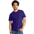 thumbnail image 2 of Hanes Beefy-T Unisex Short Sleeve T-Shirt Purple XL, 2 of 6