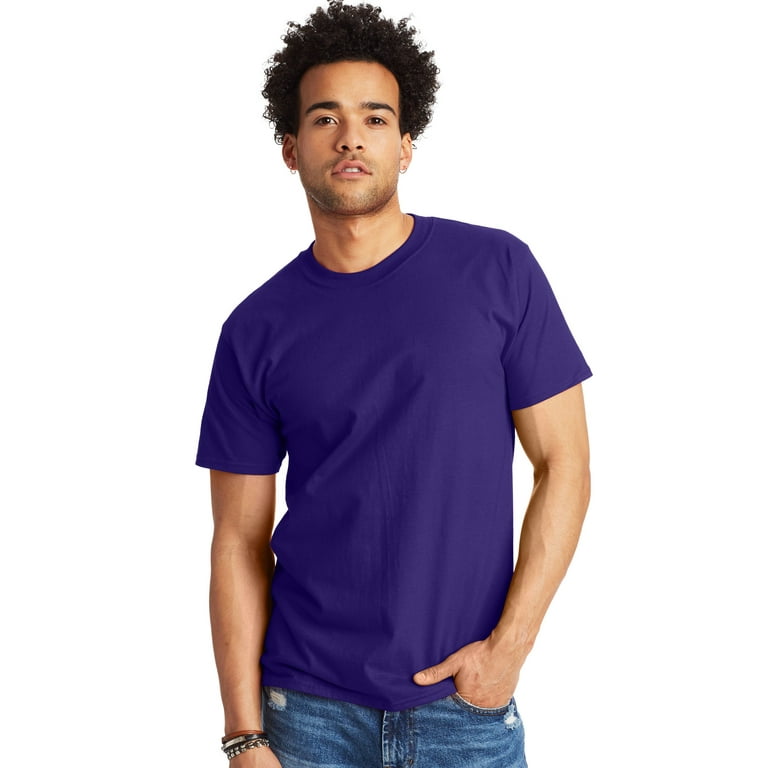 hanes purple t shirt