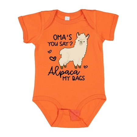 

Inktastic Oma s You Say Alpaca My Bags Gift Baby Boy or Baby Girl Bodysuit