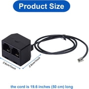 Telephone Training Adapter Y Splitter for RJ9 Headset or Handset Phone Splitter Compatible with Cisco, Yealink, Avaya, Plantronics, Polycom, ShoreTel, NEC, Aastra, Nortel, Mitel and Other IP Phones