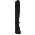 thumbnail image 3 of Charter Club Womens Palmaa Faux-Suede Knee-High Boots Black 7.5 Medium (B,M), 3 of 3