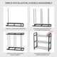 thumbnail image 5 of Estante para zapatos Organizador de estante para almacenamiento de zapatos de múltiples capas Soporte de acero de metal para el hogar, 3 capas largas Methold HA003465-02, 5 of 7